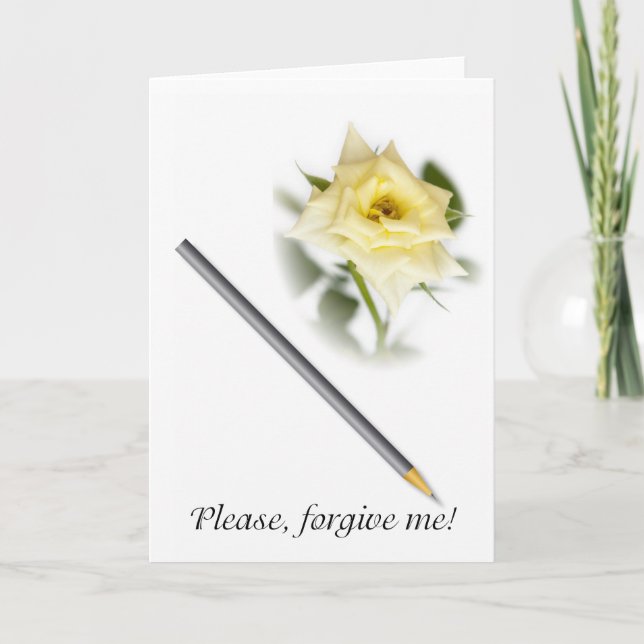 Please, forgive me card (Front)