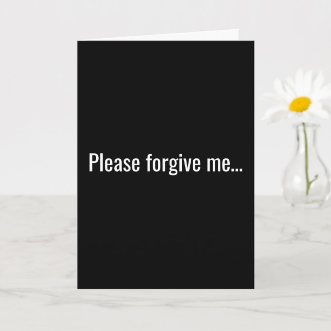 Please Forgive Me, Drunk As A Skunk Card (Small Plant)