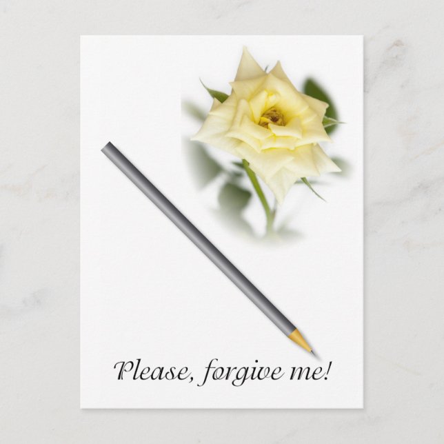 Please, forgive me postcard (Front)