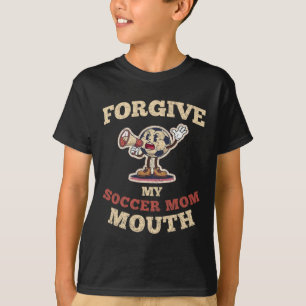 Please Forgive My Soccer Mom Mouth Retro Mascot T-Shirt