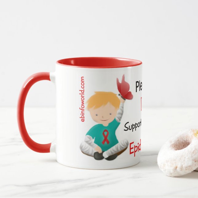 Please Help us Delete Epidermolysis Bullosa Mug (With Donut)