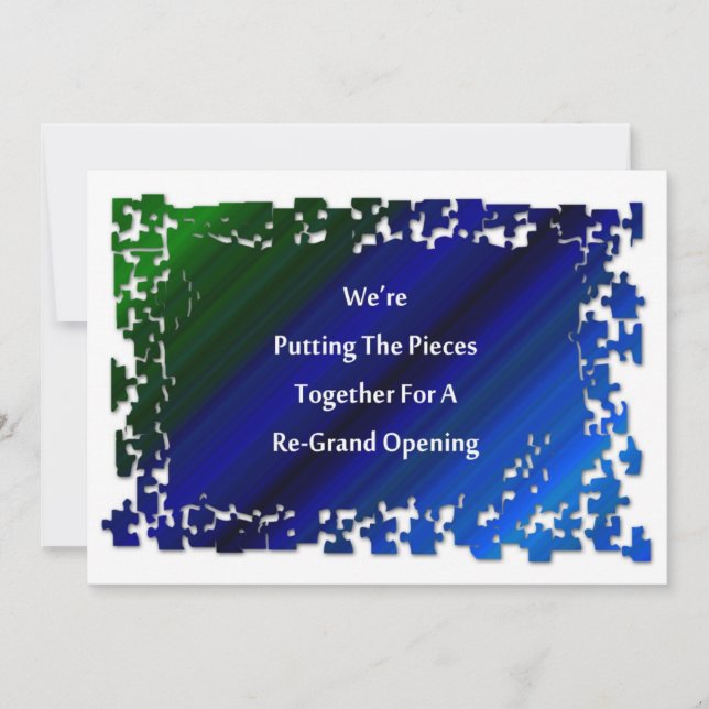 Please Join Us For A Re-Grand Opening Invitation (Front)