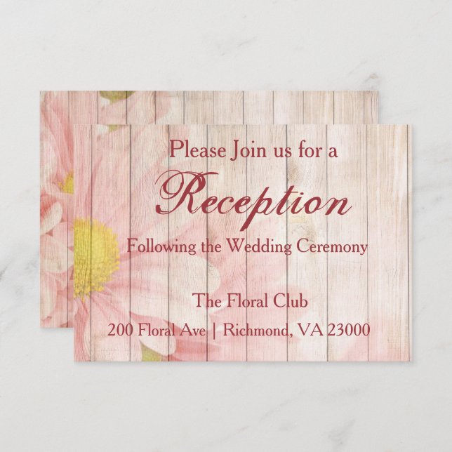 Please Join us for a Reception Invitation (Front/Back)