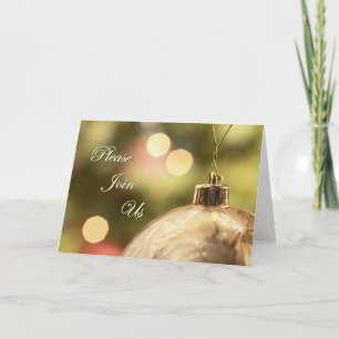 Please Join Us holiday invitation cards