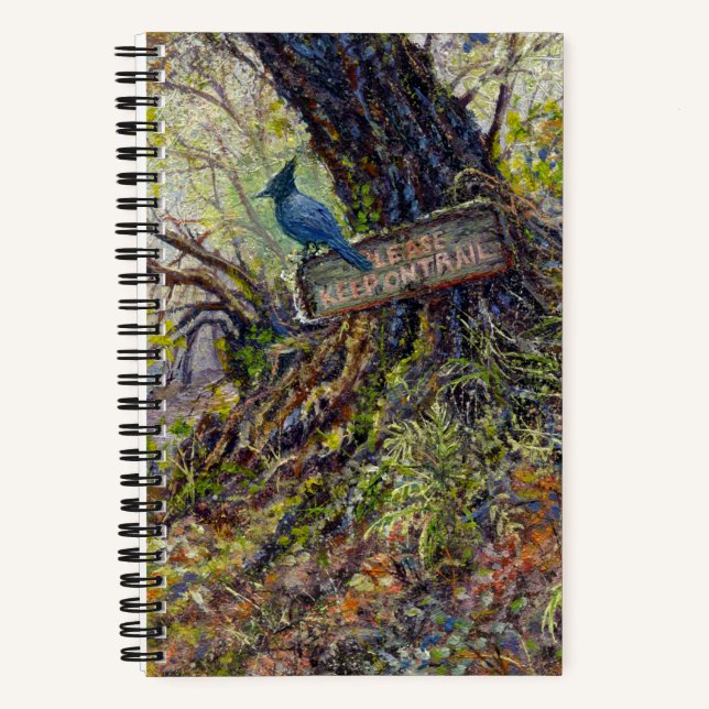 "Please Keep on Trails" Notebook (Front)