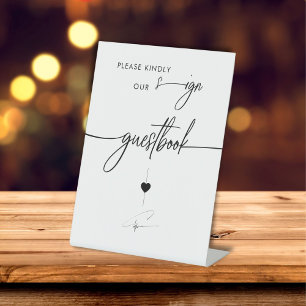 Please Kindly Sign Our Guestbook Calligraphy 