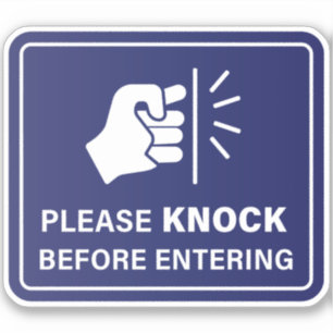 Please Knock Sign