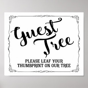 please leaf your thumbprint on our tree guest book