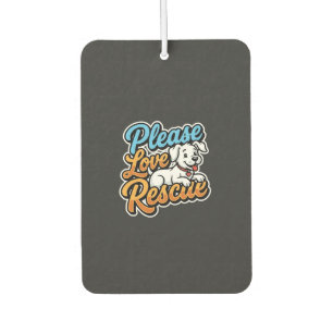 Please Love Rescue Dog Air Freshener