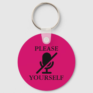 Please Mute Yourself Keychain