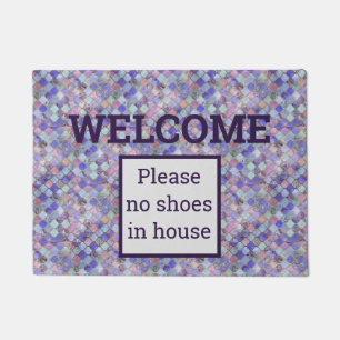Please No Shoes In House WELCOME Doormat