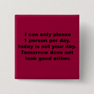 Please Only 1 Person Button