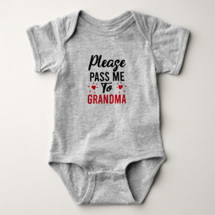 Please Pass Me to Grandma Baby Bodysuit