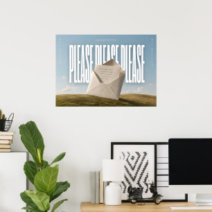 PLEASE PLEASE PLEASE - SC Quote Wall Art Posters