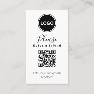 Please Refer a friend Business Card
