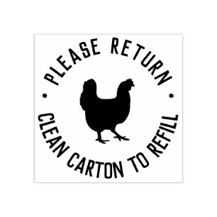 Please Return Carton Eggs Carton Stamp