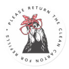 Please return carton Funny egg carton