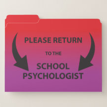 Please Return File Folder - Red