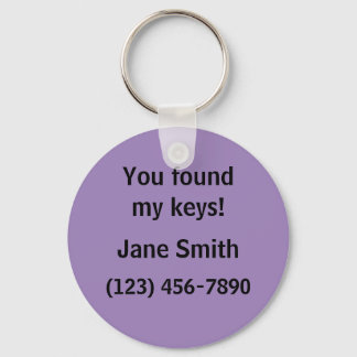 Please Return Lost Keys Keychain