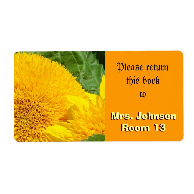 Please return this Book to Teacher's Name room # (Front)