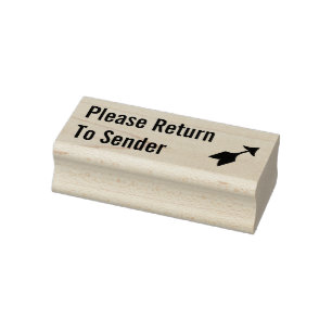 "Please Return To Sender" Rubber Stamp