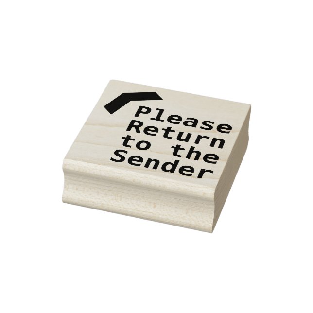 "Please Return to the Sender" Rubber Stamp (Stamp)