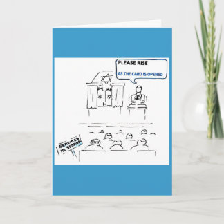 Please Rise as the Card is Opened