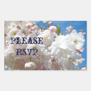 Please RSVP stickers seals Wedding Invitaions