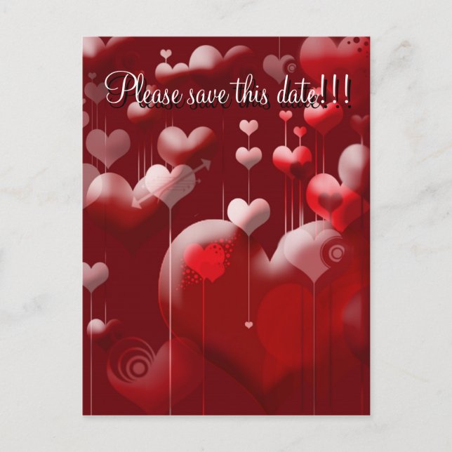 Please save ... announcement postcard (Front)