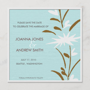 Please Save the date -floral