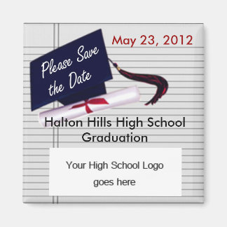 Please Save the Date Graduation Magnet