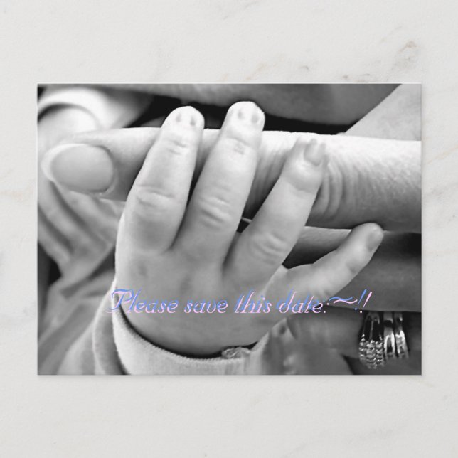 Please save this date:~!, Please save this ... Announcement Postcard (Front)