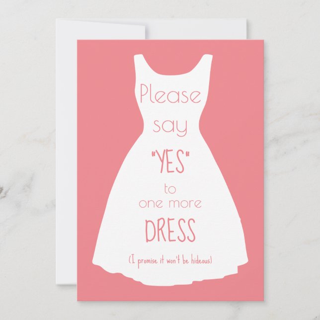 Please Say Yes Will You Be My Bridesmaid Card (Front)