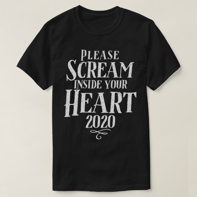 Please Scream Inside Your Heart Roller Coaster  T-Shirt (Design Front)