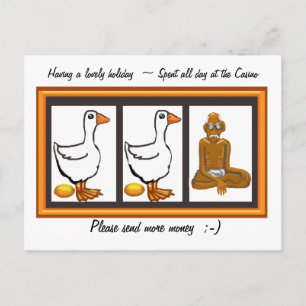 Please send money postcard