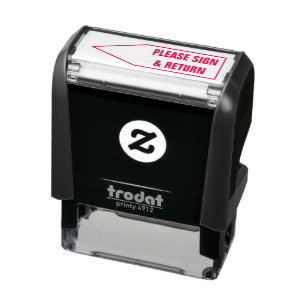 Please Sign and Return Business Self-inking Stamp