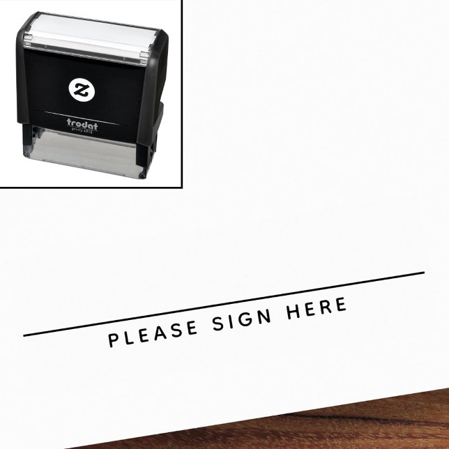 Please sign signature here request self-inking stamp (Creator Uploaded)