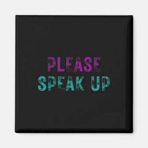 Please Speak Up Suicide Prevention Awareness Menta Magnet