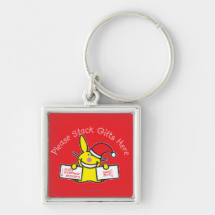 Please Stack Gifts Here Keychain