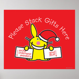 Please Stack Gifts Here Poster