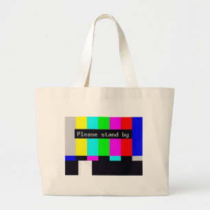 please stand by-technical difficulties ... large tote bag