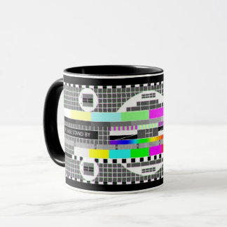 "Please Stand By" Tv Television Test Card Mug