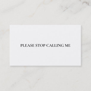 Please Stop Talking Introvert to Extrovert Funny Business Card