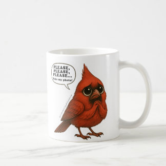 Please Take My Photo Funny Cardinal Bird Coffee Mu Mug