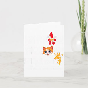 Please Tell Me You Have A Giraffe Funny Quote Card