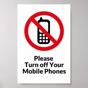 Please turn off cell phones poster
