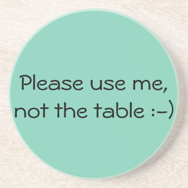 Please use me, coaster (Front)