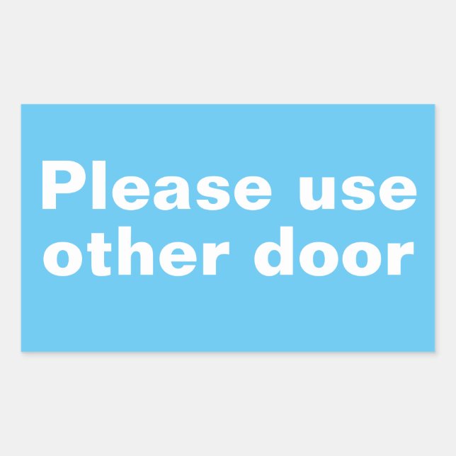 Please Use Other Door Stickers (Front)