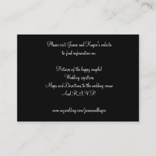 Please visit James and Kayce's website to find ... Enclosure Card
