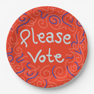 Please Vote Paper Plates